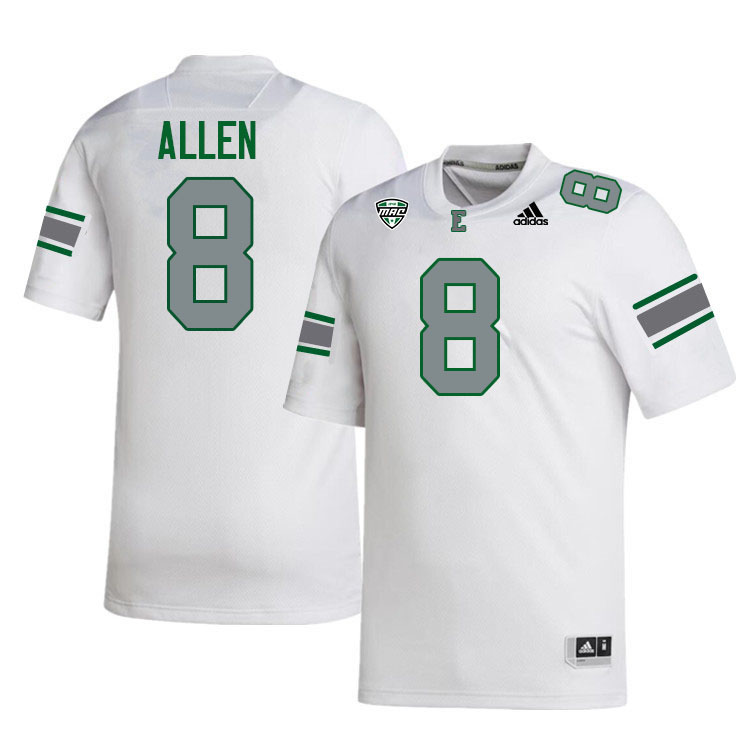 Eastern Michigan Eagles #8 Markus Allen College Football Jerseys Stitched-White